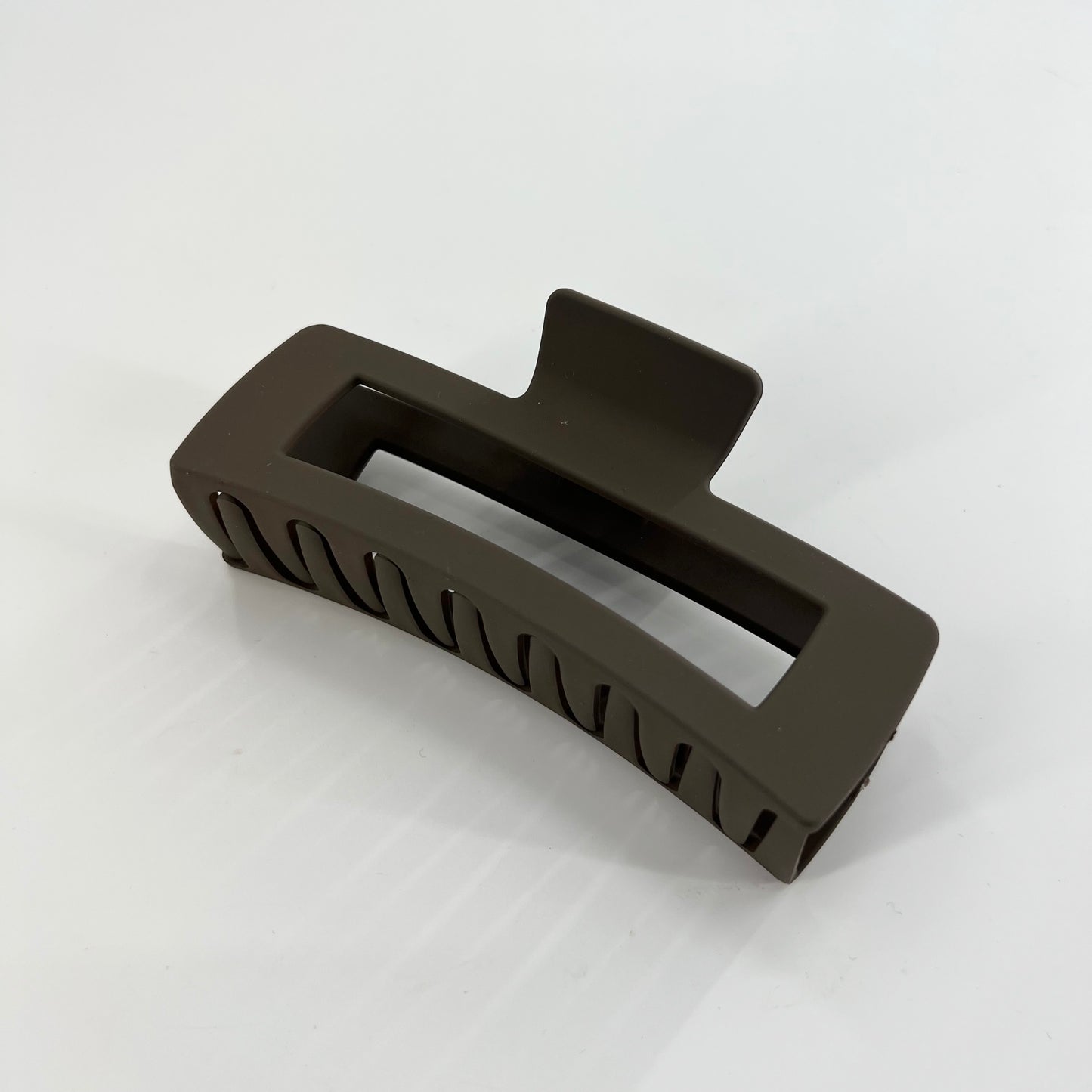 Rectangle Claw Clip - Espresso Brown