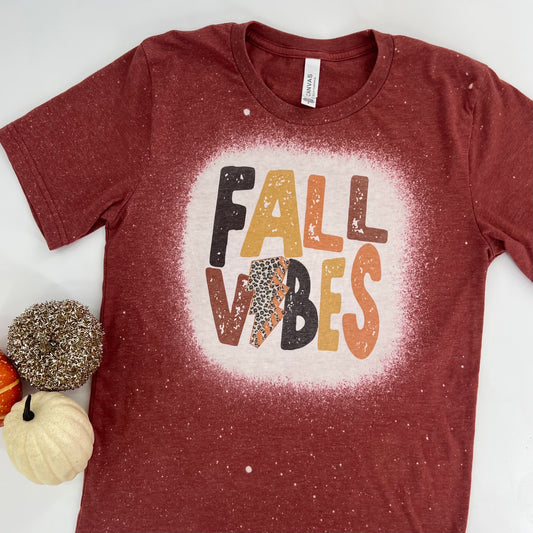 Fall Vibes Distressed Tee