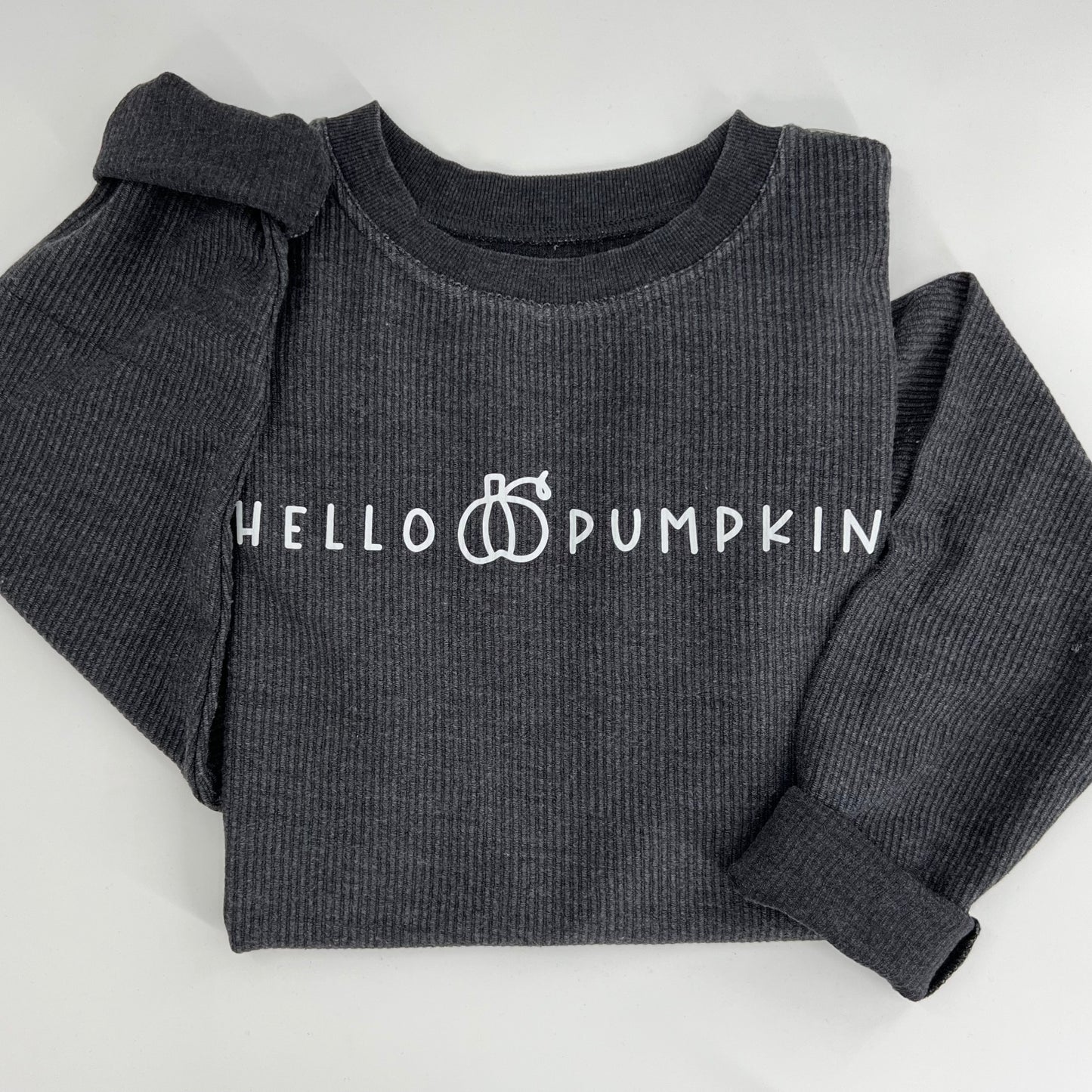 Hello Pumpkin Corduroy Sweatshirt