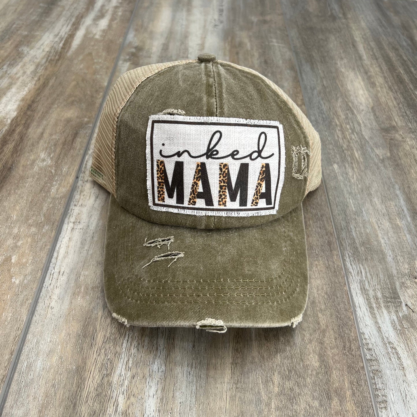 Inked Mama Ponytail Hat